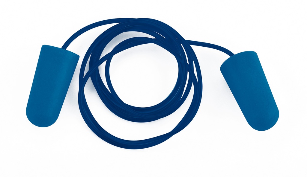 Tapón desechable cordón DETECT. azul T.U