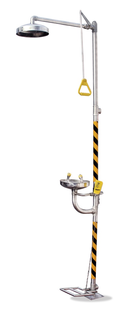 Ducha lavaojos acero inoxidable plus