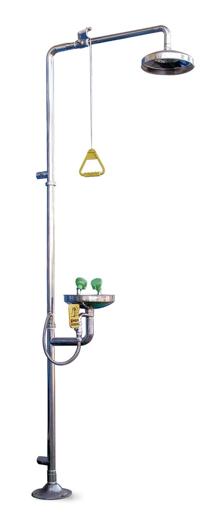 Ducha lavaojos acero inoxidable