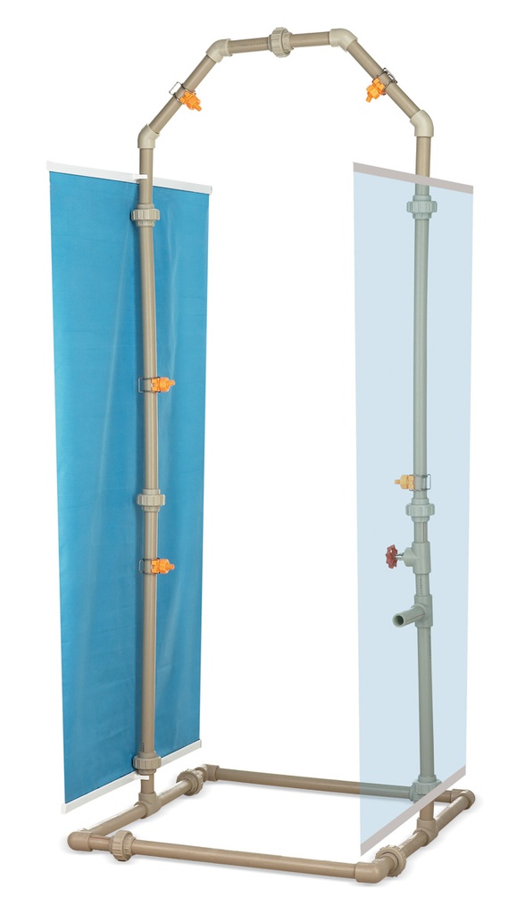 Ducha descontaminante portátil