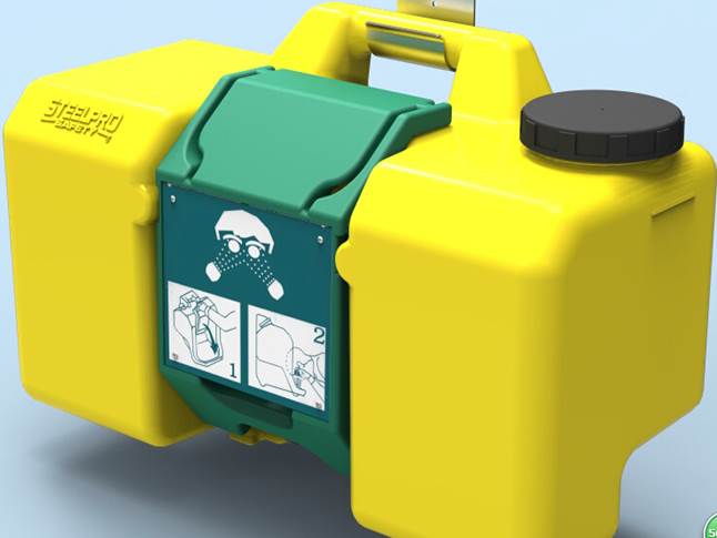 Lavaojos portátil autónomo