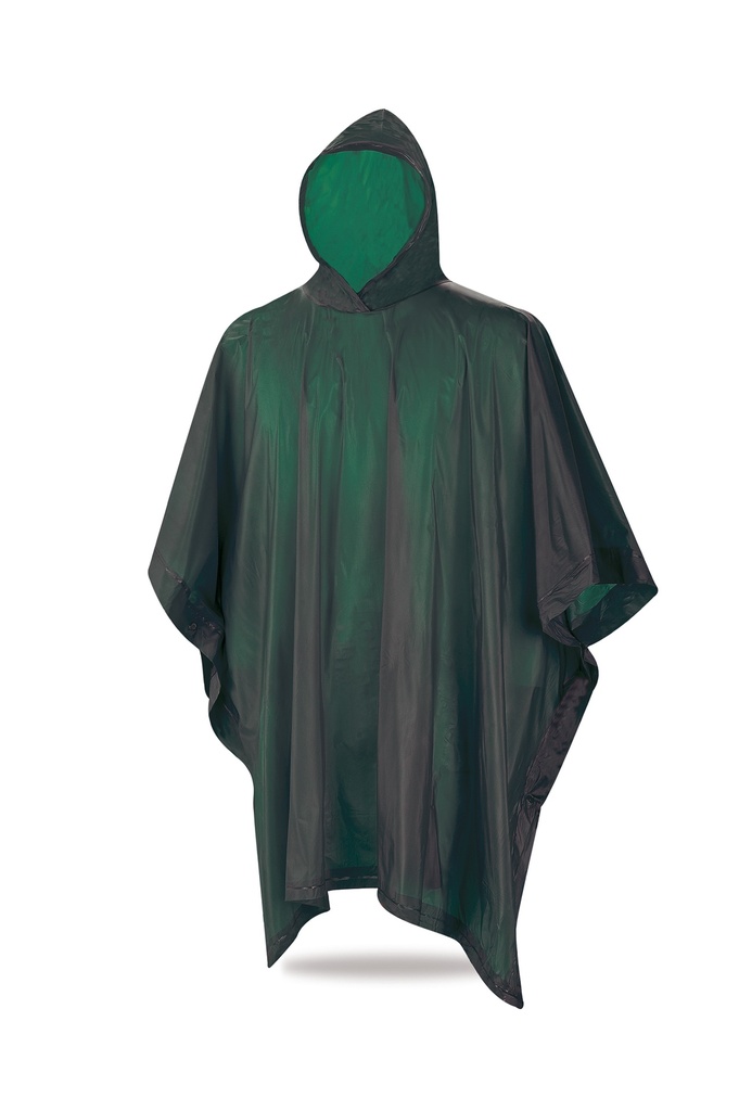 Poncho de agua PVC verde