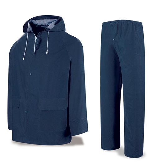 Traje agua PVC/POL azul 0,32