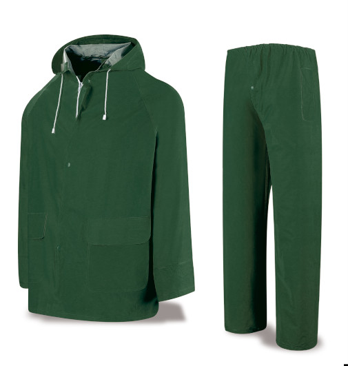 Traje agua PVC/POL verde 0,32