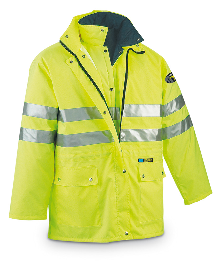 Parka fluo triple uso amarilla