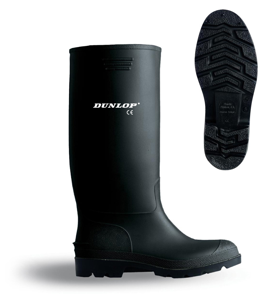 Bota agua PVC negra