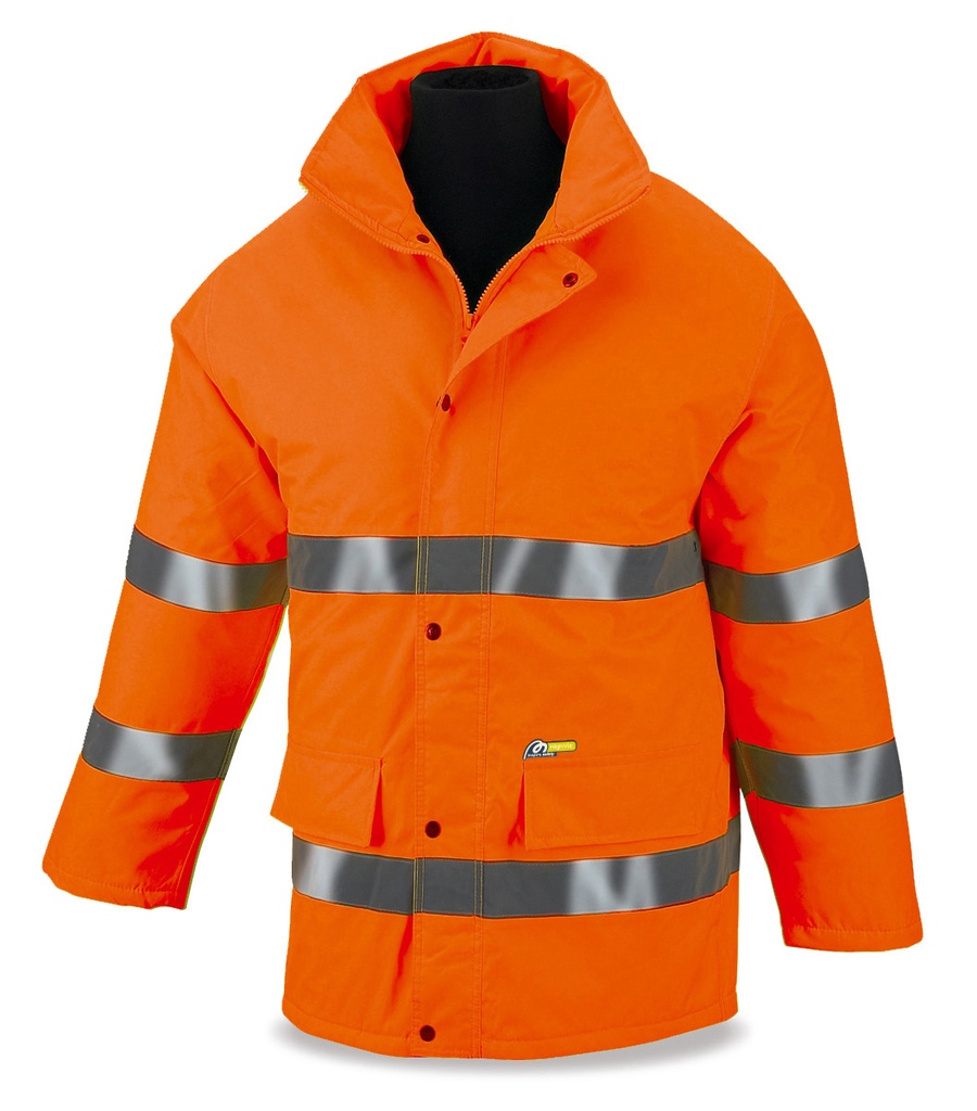 Parka alta visibilidad naranja