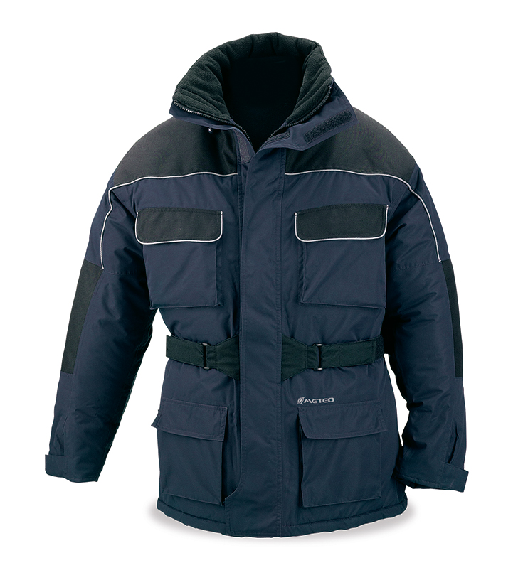 Parka negro pro azul marino