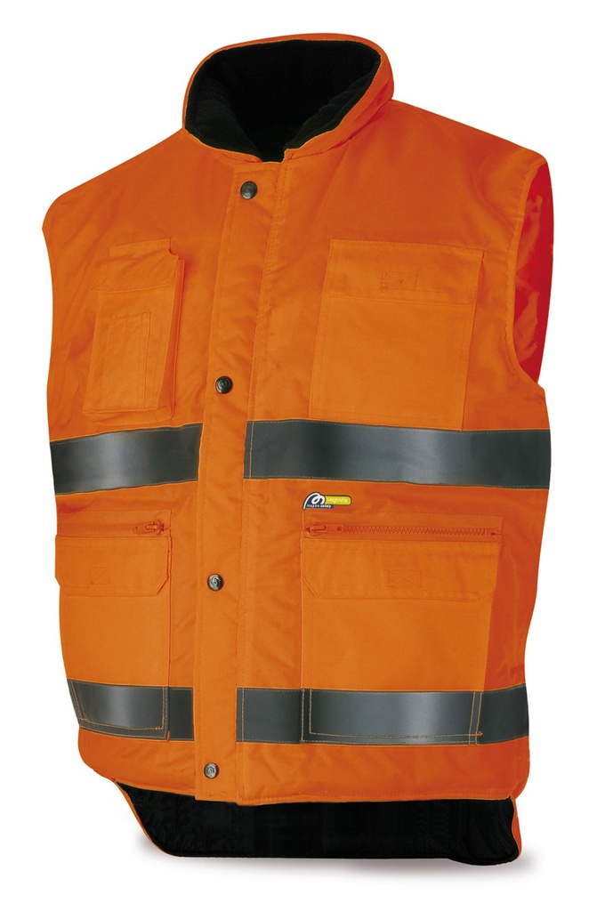 Chaleco multibolsillos fluo amarillo