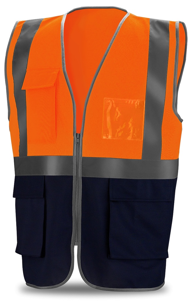 Chaleco A.V.MUL. NAR. M. fluo T. azul