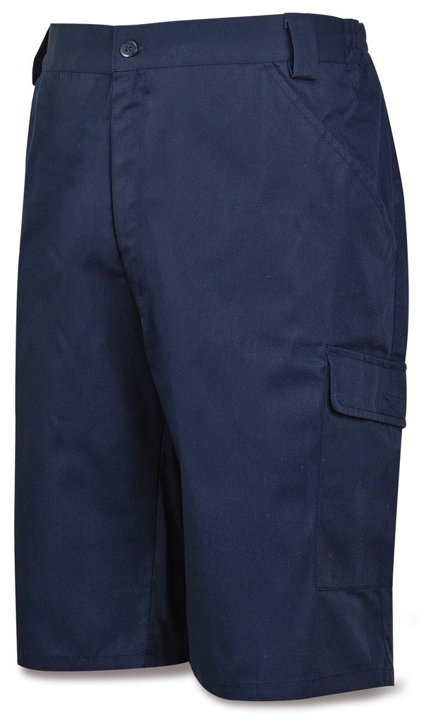 Bermuda POLIEST/ALGODÓN azul marino