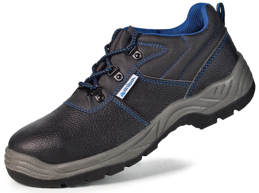 Zapato uxama piel metal negro