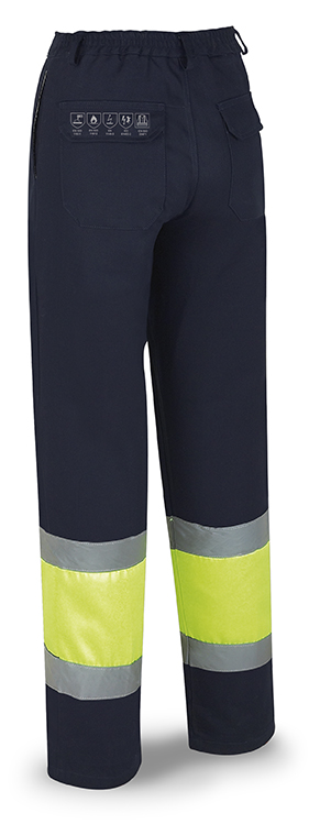 Pantalón ignífugo antiestático alta visibilidad