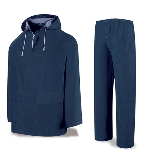 Traje agua PVC/POL azul 0,32