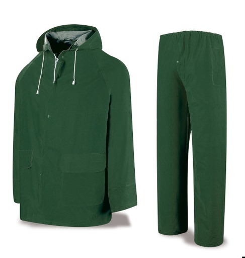 Traje agua PVC/POL verde 0,32