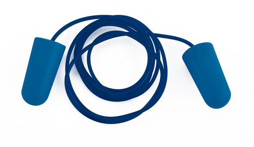 [05-1988TDDCNA/U] Tapón desechable cordón DETECT. azul T.U