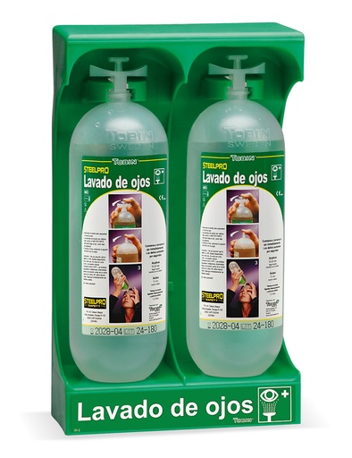 [05-2388L127SIN/U] Estación 2 botellas lavaojos 1L