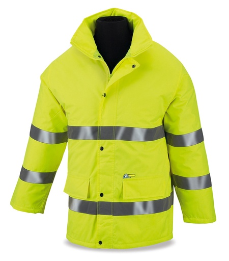 Parka fluorescente amarilla