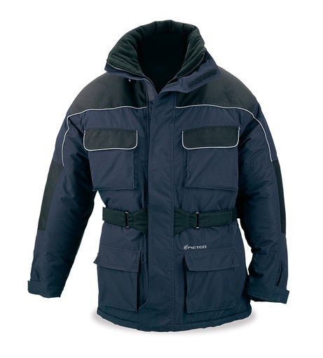 Parka negro pro azul marino
