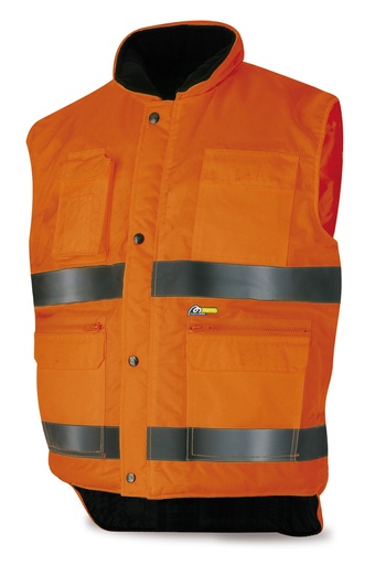 Chaleco multibolsillos fluo amarillo