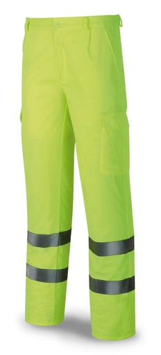 Pantalón alta visibilidad NARANJA/AZUL