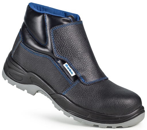 Bota onuba velcro metal free negra