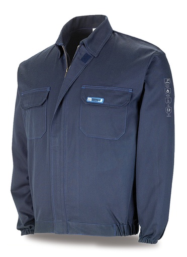 Cazadora ignífuga antiestática inherente