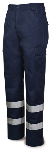 Pantalón POL-ALG. bandas azul marino